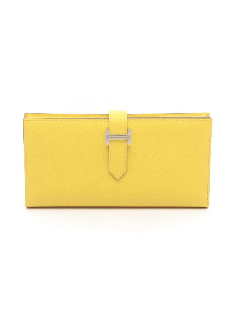 Hermes Bifold Wallet Bearn Soufflet Jaune Naple